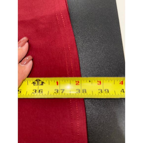 Pact NWT Fit And Flare Easy Dress V Neck Mini Cotton Burgundy Red Size Small - Picture 12 of 12